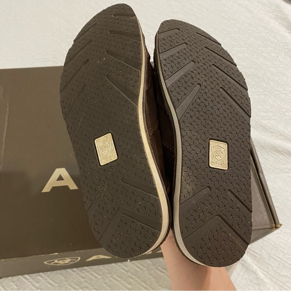 Women’s Ariat cow print loafers cruisers slip on shoes - Picture 5 of 11